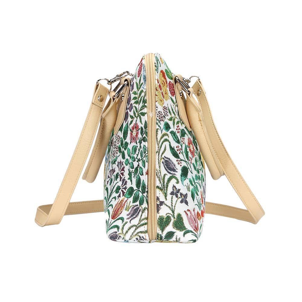 SPRING FLOWER | Charles Voysey Spring Flower Convertible Top Handle Purse Handbag